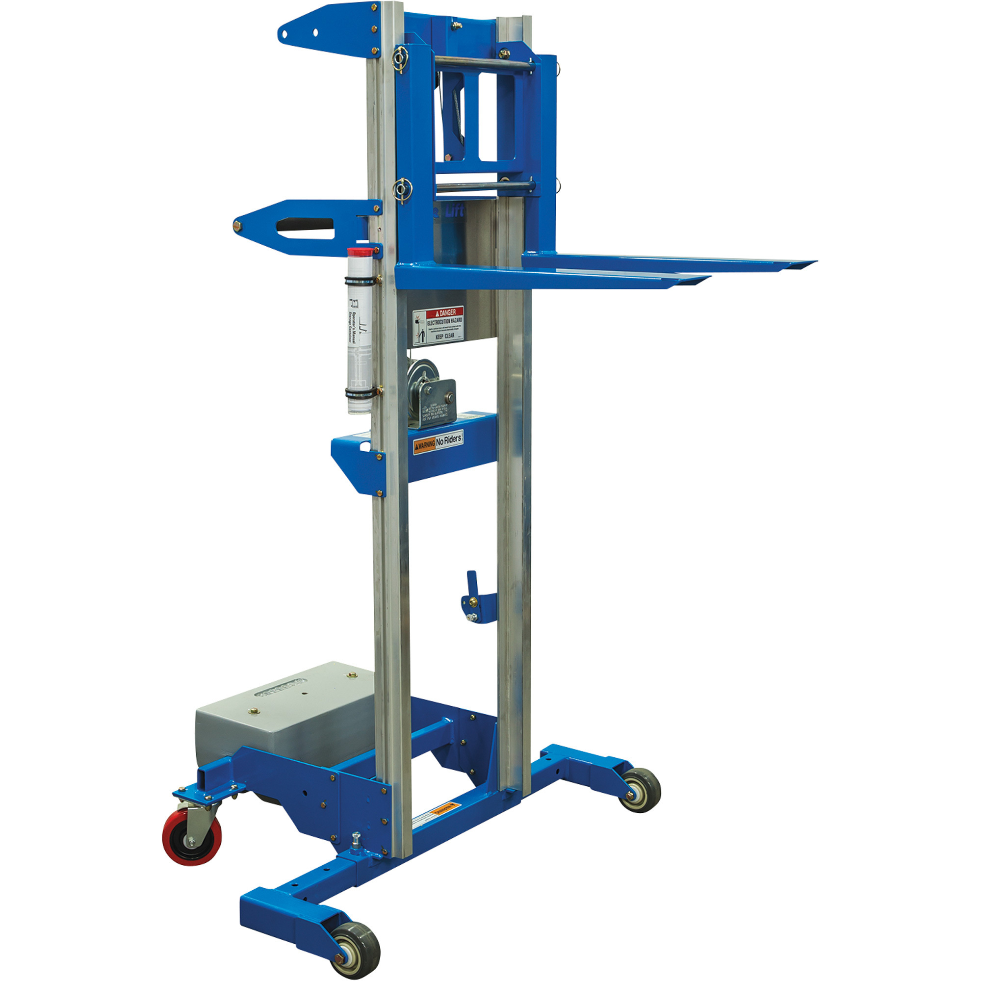 Genie Material Manual Lift with Counterweight Base , 11ft.8in. Lift, 350-Lb. Capacity, Model# GL-10 CWB